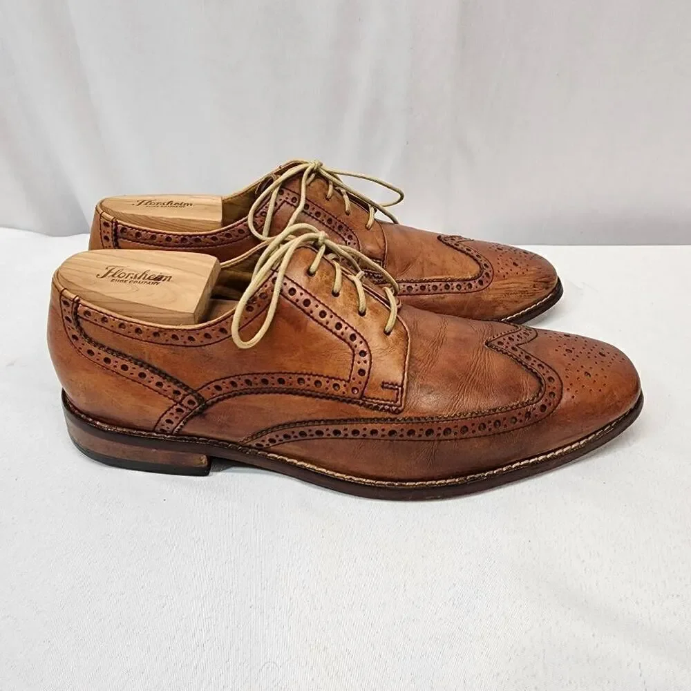 Cole Haan Morris Wingtip Oxford Men's Dress Shoe Size 10.5 M Brown Lace-up